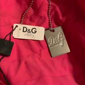 Dolce and Gabana dogtag necklace